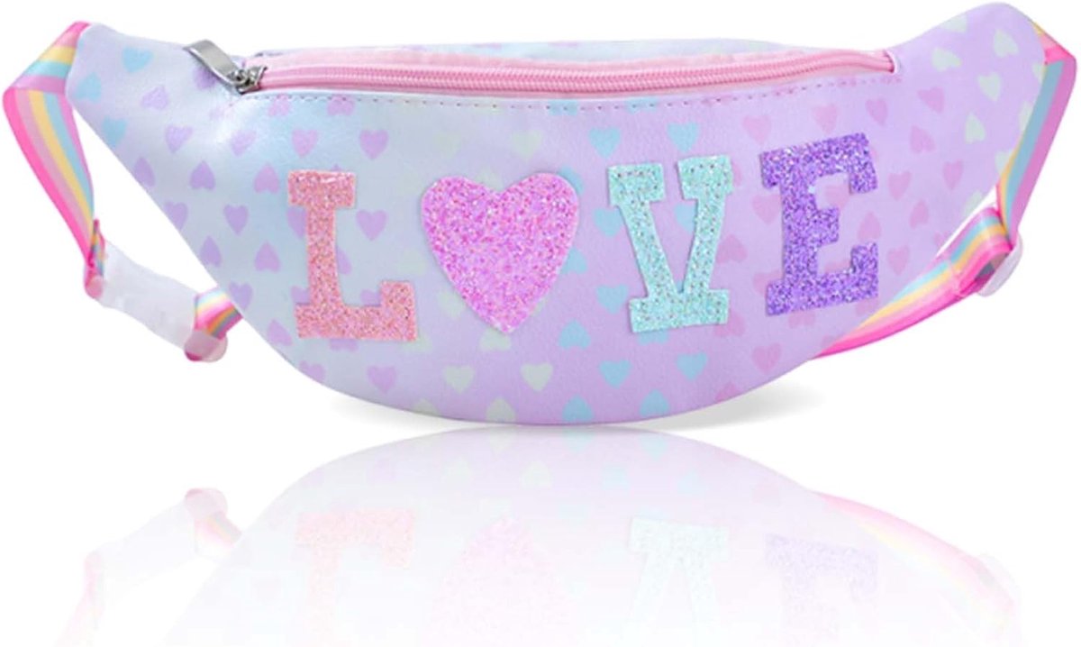 Heuptas voor dames - regenboog ontwerp - verstelbare schouderriem - stijlvol voor festivals - ShopVlot