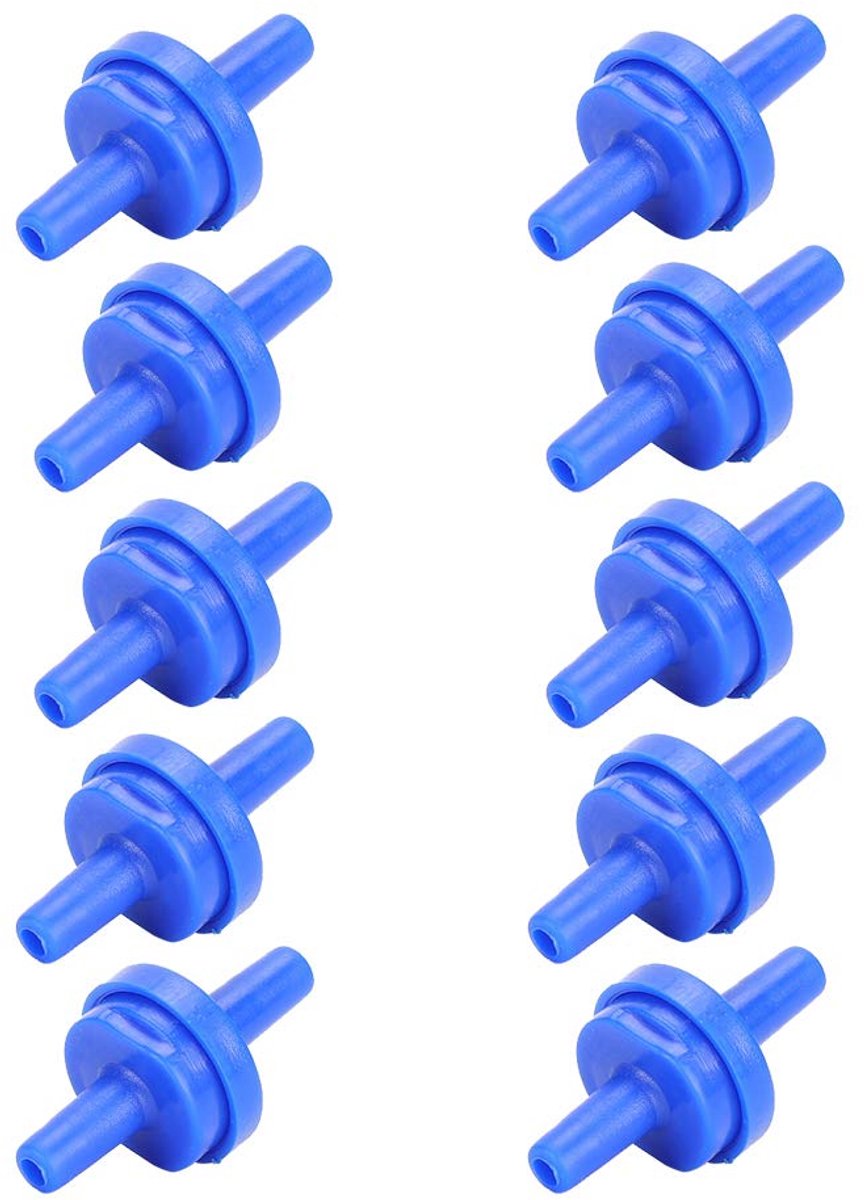 Checkklep 10 stuks - Plastic waterstop - Voor 4mm slang - Voorkomt waterinlaat - ShopVlot