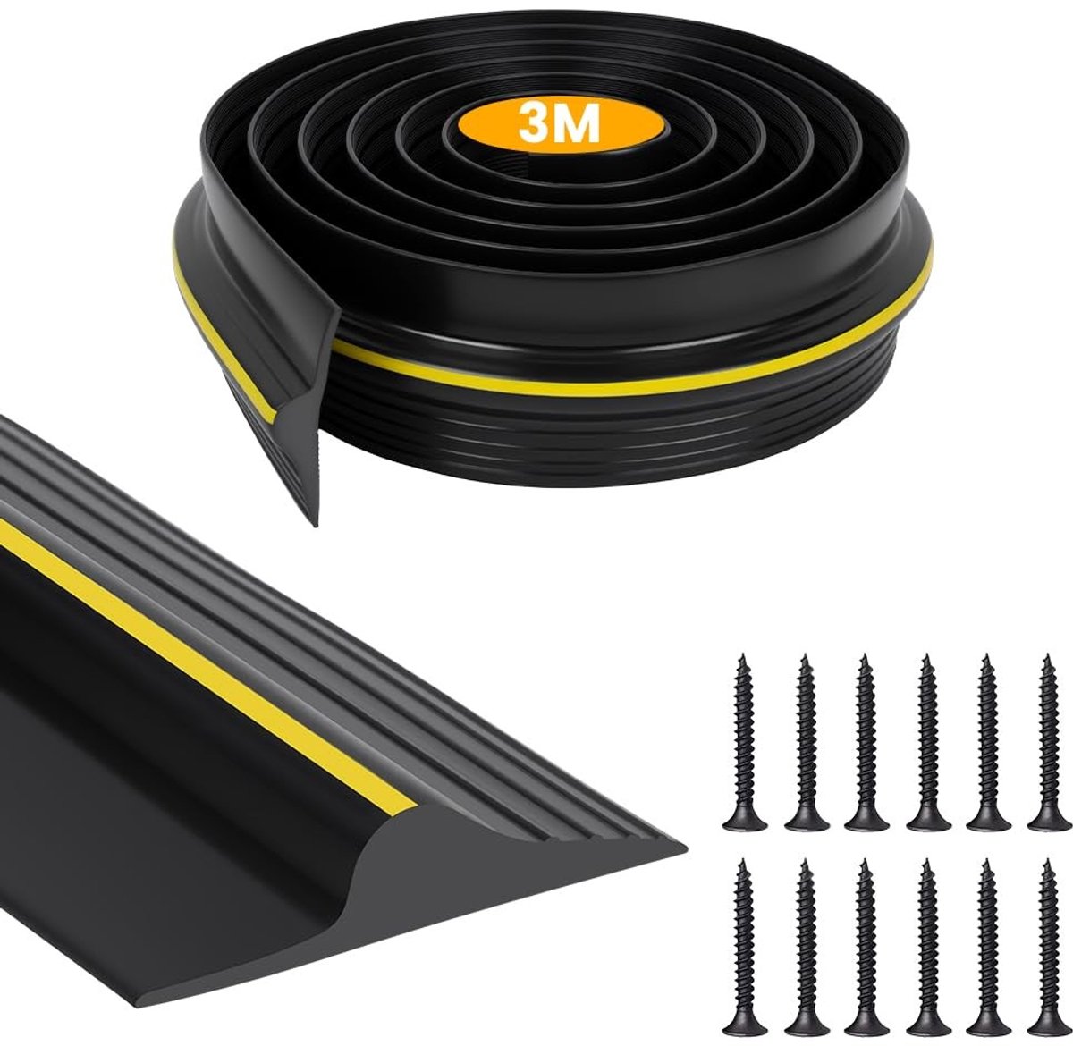 Solidchoice - Garage Deur Dorpel Seal Strip met Inclusief Schroeven