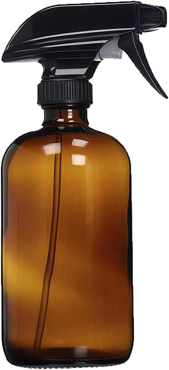 Glazen sprayflessen 500ml - Amberkleurig - Herbruikbaar en veilig voor opslag - Perfect voor etherische oliën - ShopVlot
