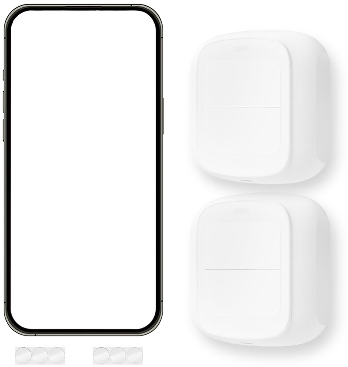 Smart Button Smart Button draadloze schakelaar, 2-knops wifi-schakelaar, smart repeater voor lichtsystemen, aangepaste - ShopVlot