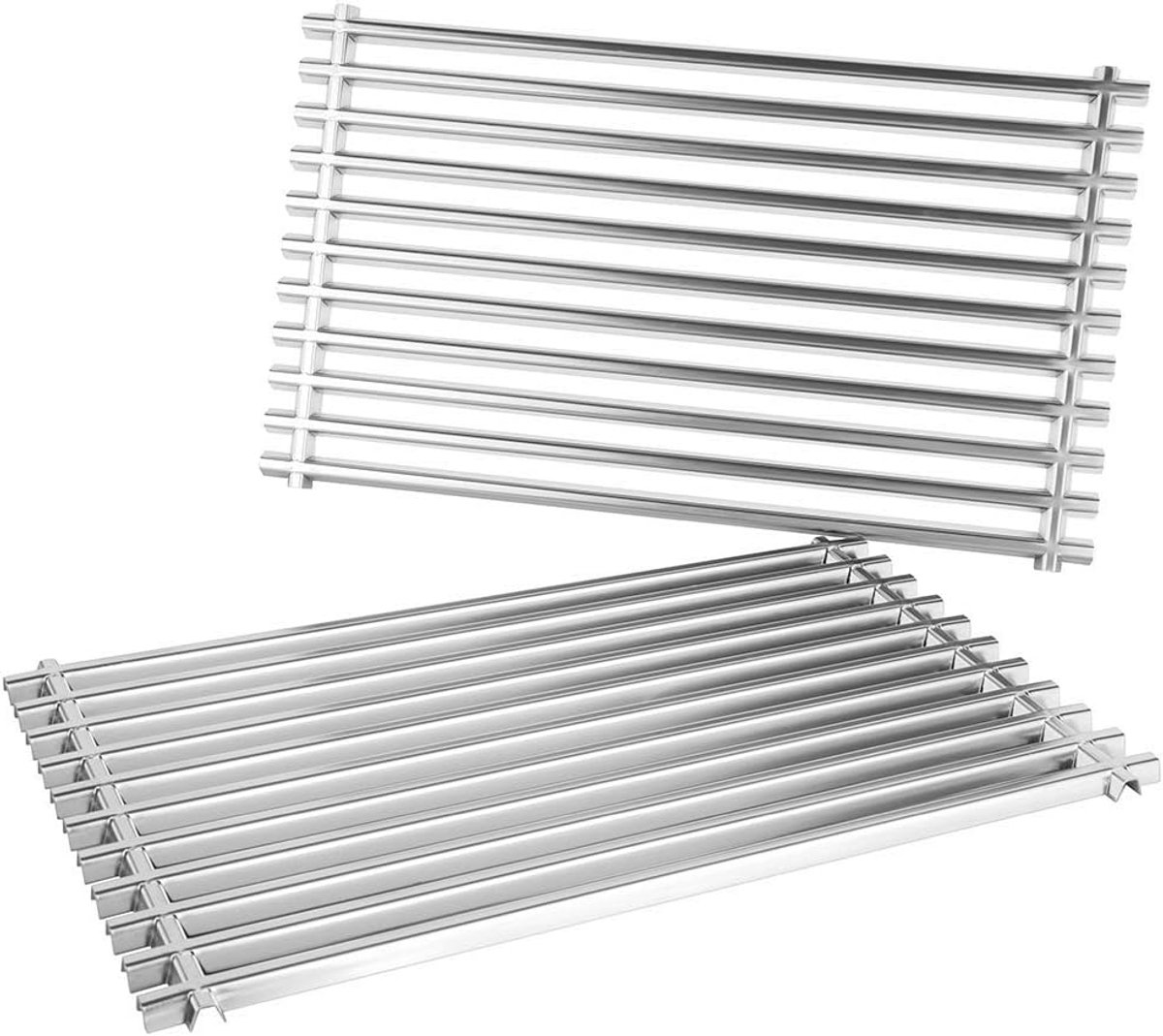 Grillrooster vervangingsset 44,3 x 25,7 cm - roestvrij staal - geschikt voor Weber Spirit II & Spirit 200 - ShopVlot