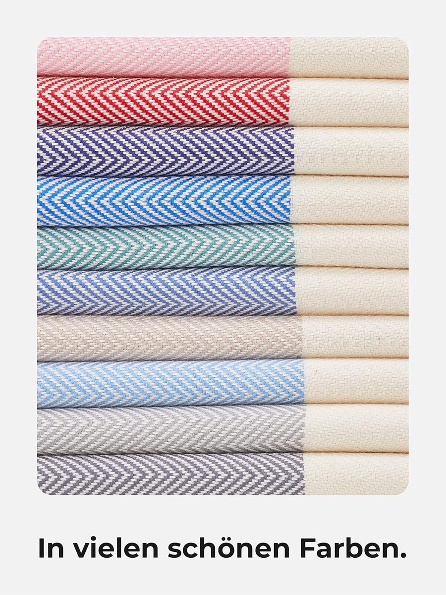 Strandhanddoek XXL 100 x 200 cm - Fouta van 100% katoen - Sneldrogend en lichtgewicht - Ideaal voor sauna en strand - ShopVlot