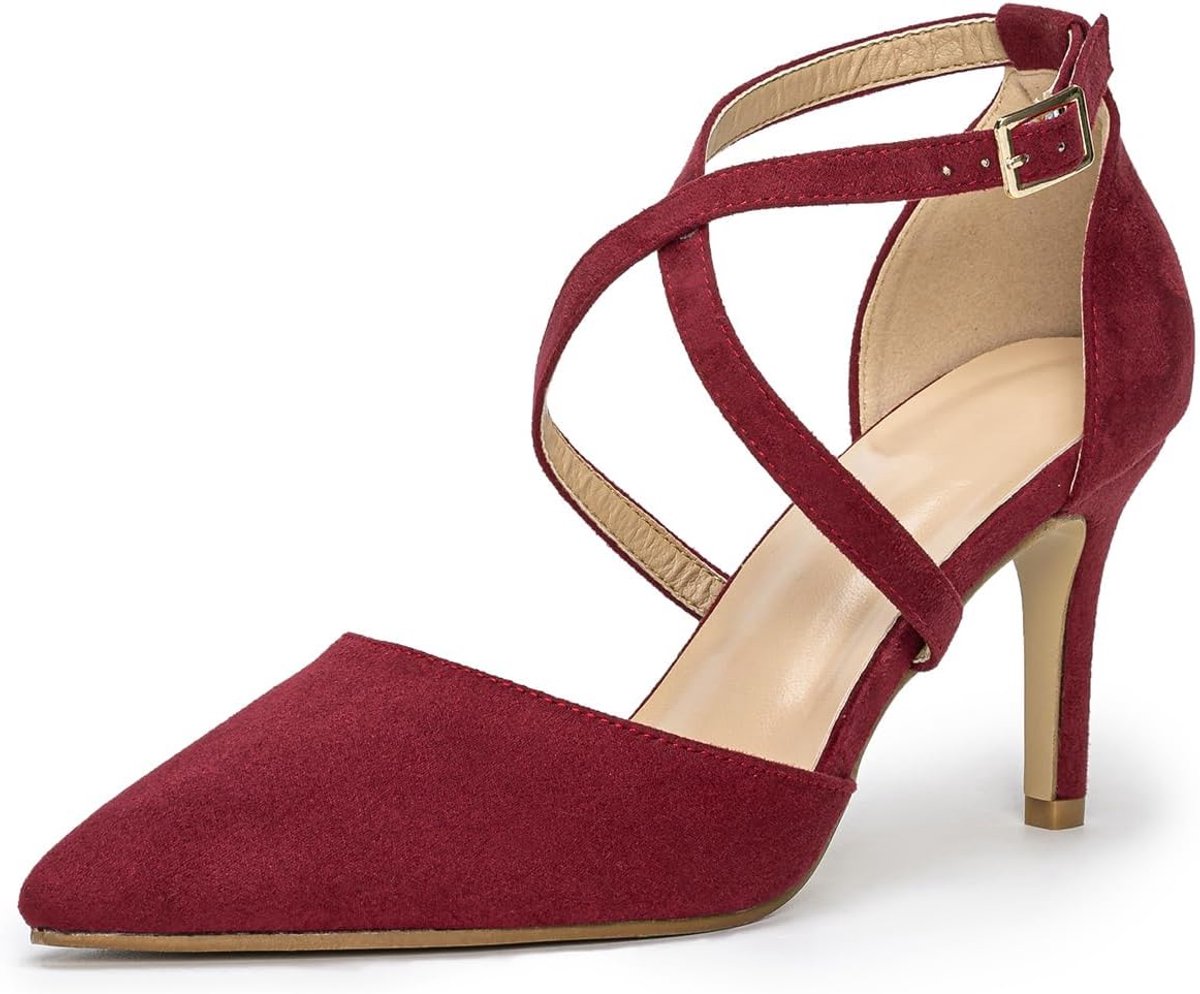 Hakken dames 39 - kruisband - puntige stilettos - sexy voor feestjes - ShopVlot