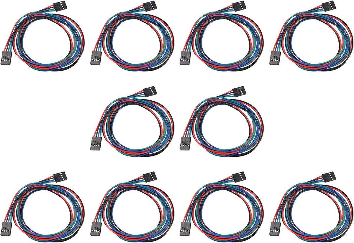 DuPont kabel 4 pin female to female - 70 cm - flexibel - ideaal voor 3D printers - ShopVlot