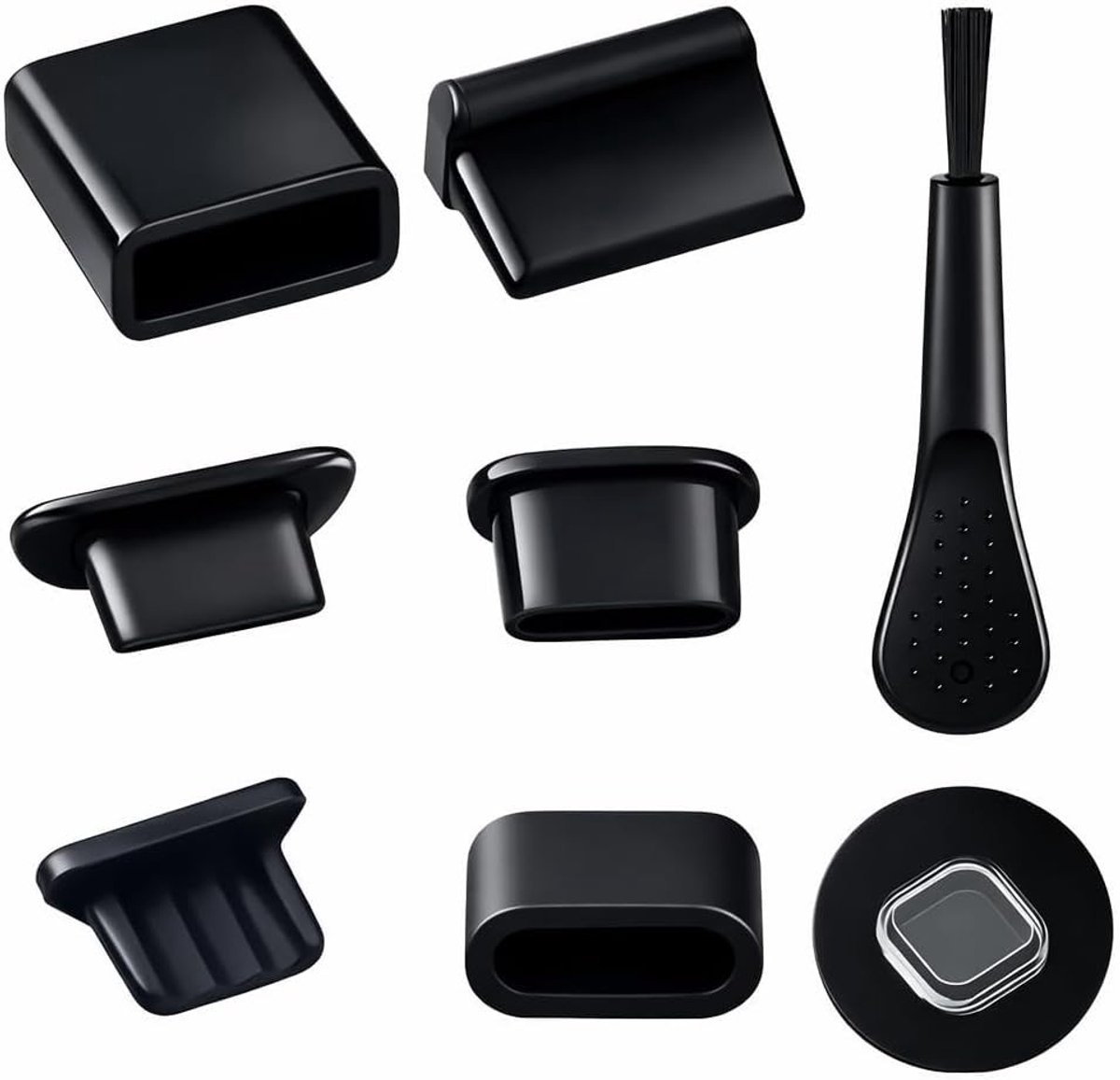 Set van 30 Siliconen Stofbeschermingspluggen voor Mobiele Telefoon Oplaadpoorten - USB-C, USB-A, Micro USB en HDMI, Ideaal voor Stofbescherming en Onderhoud