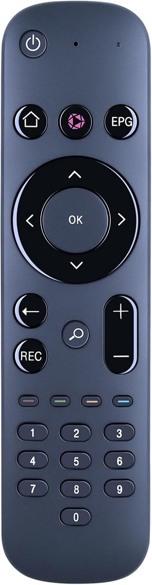 Afstandsbediening geschikt voor Duitse Telekom MagentaTV Box Play 40868873 met Bluetooth (zwart) - ShopVlot