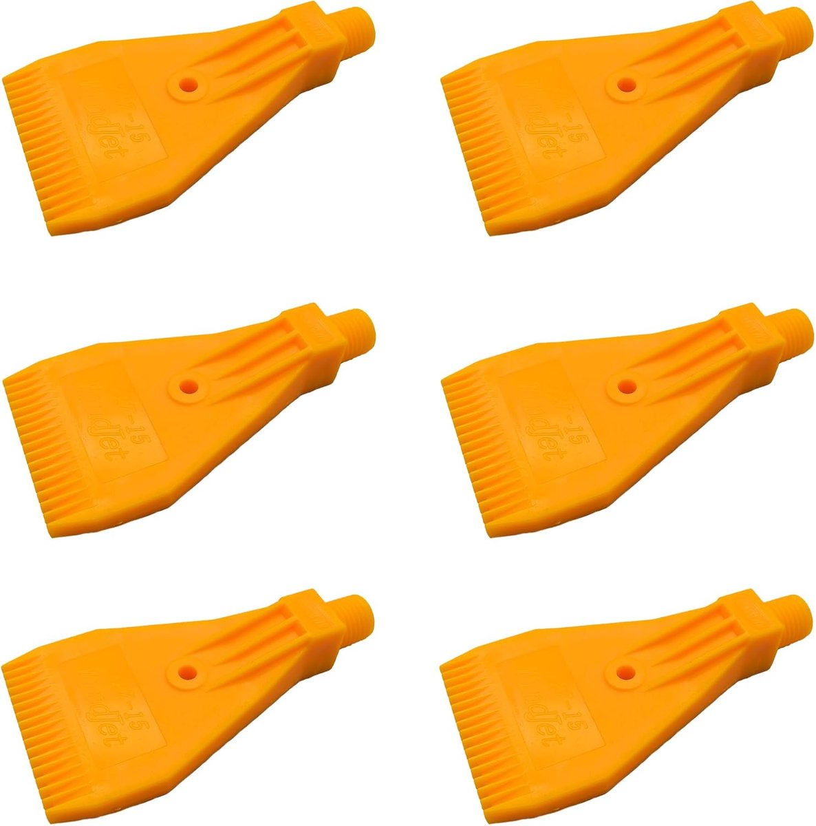 6Pcs 16 Pores Air Blowing Nozzle, 1/4" Air Blower Nozzle For Drying Dair Blowing Flat Nozzle Air Compressor - ShopVlot