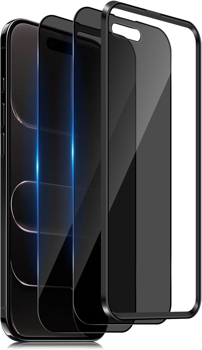 2 Pieces Tempered Glass with Anti-Spying for 17 Air, Hardness 9H, Full Cover, Privacy Screen Protector with Easy - ShopVlot