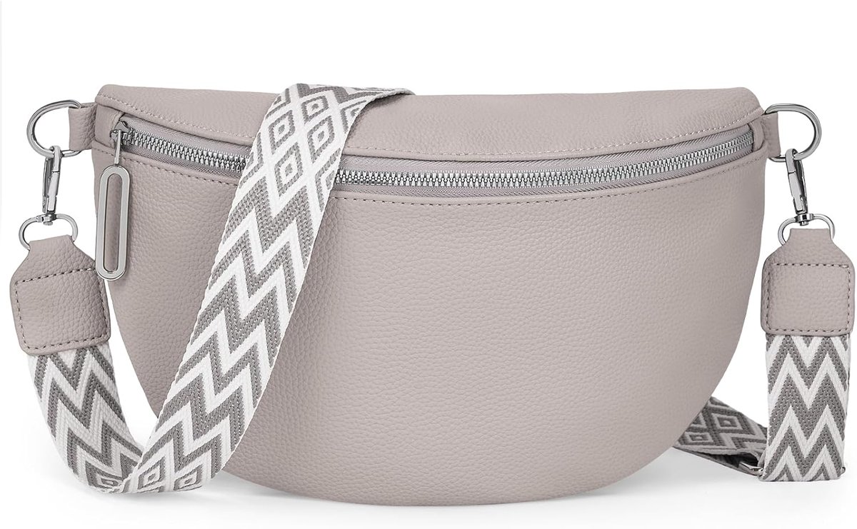 Crossbody Bag Ladies Shoulder Bag Wide Waist Bag Ladies Leather Wallet Rhinestone Shiny Shoulder Bag with Removable - ShopVlot