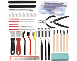 Pack of 56 3D Printing Tool Set Deburring Kit for Removing, Cleaning and Finishing Including Deburring and Cleaning - ShopVlot