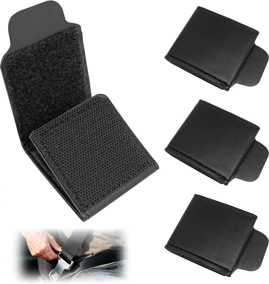 4pcs Universal Seat Belt Clips, Car Seat Belt Clip, Relaxed Shoulder and Neck, Adjustable Belt Stopper for Adults and - ShopVlot