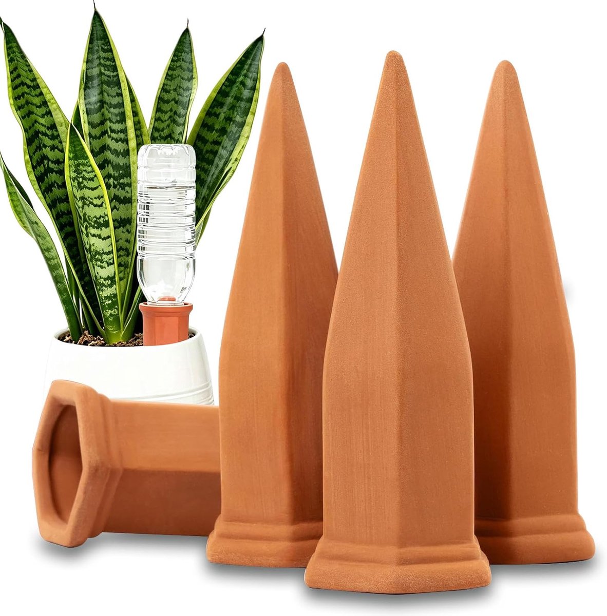 4 stuks irrigatie met kleikegel, waterdispenser voor planten - ShopVlot