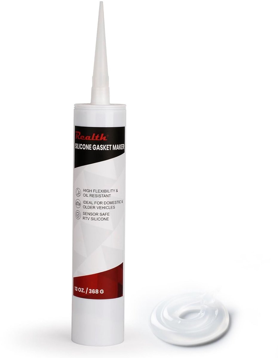 Realth Car Silicone Sealant Transparent RTV 368g Oil Resistant Multifunctional Silicone Sealant for Car Doors - ShopVlot