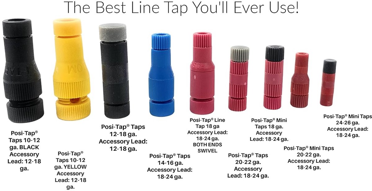 Posi-Tap Wasserhähne 20-22 GA Mini 6 Stück Posi Taps The best line tap you will ever use! (Choose your size and - ShopVlot