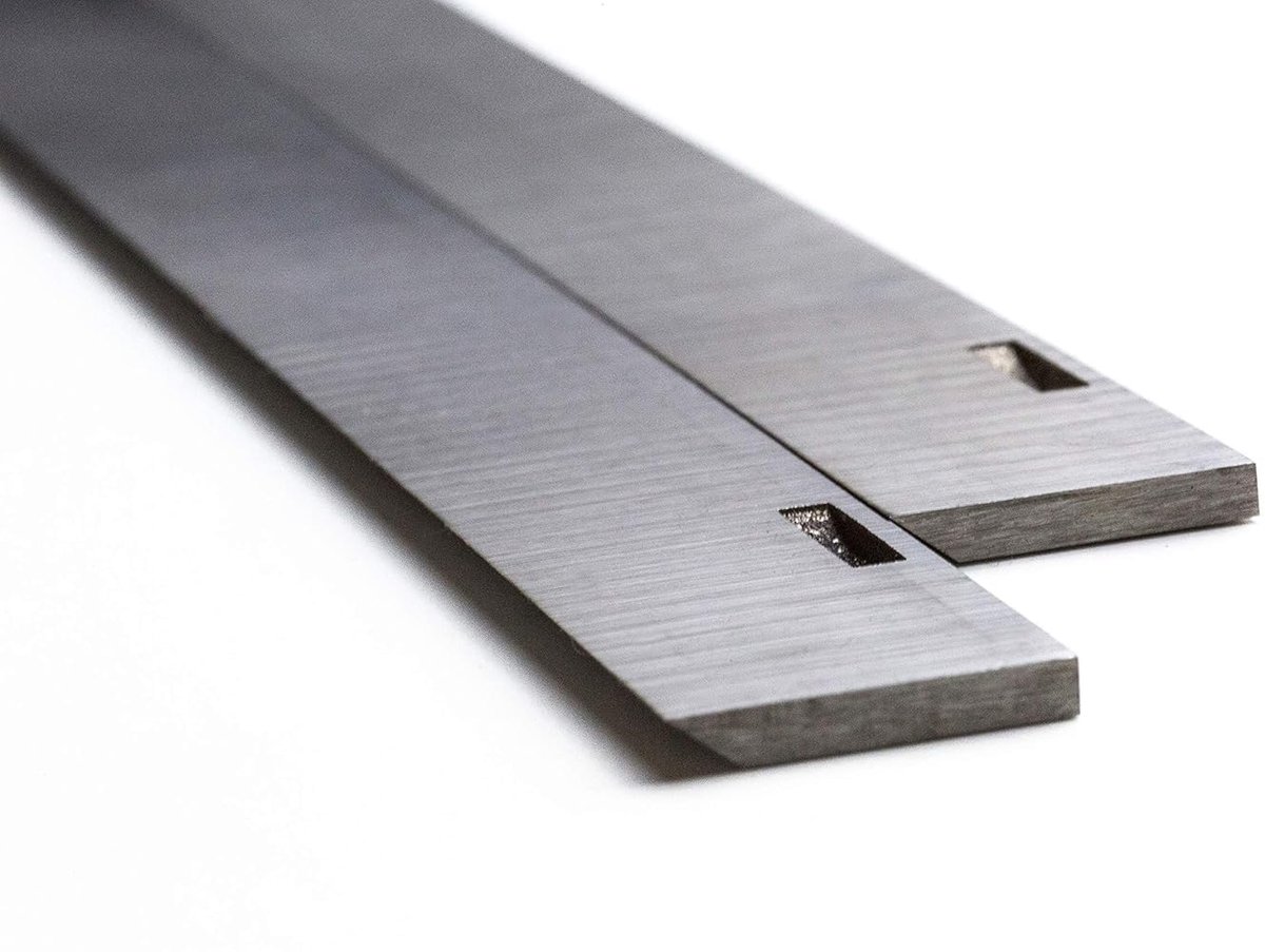 Planer Blades Compatible with Dewalt DW50 Type 2 Slotted Blades HSS Planer Blades 1 Pair 260 x 25 x 3mm - ShopVlot