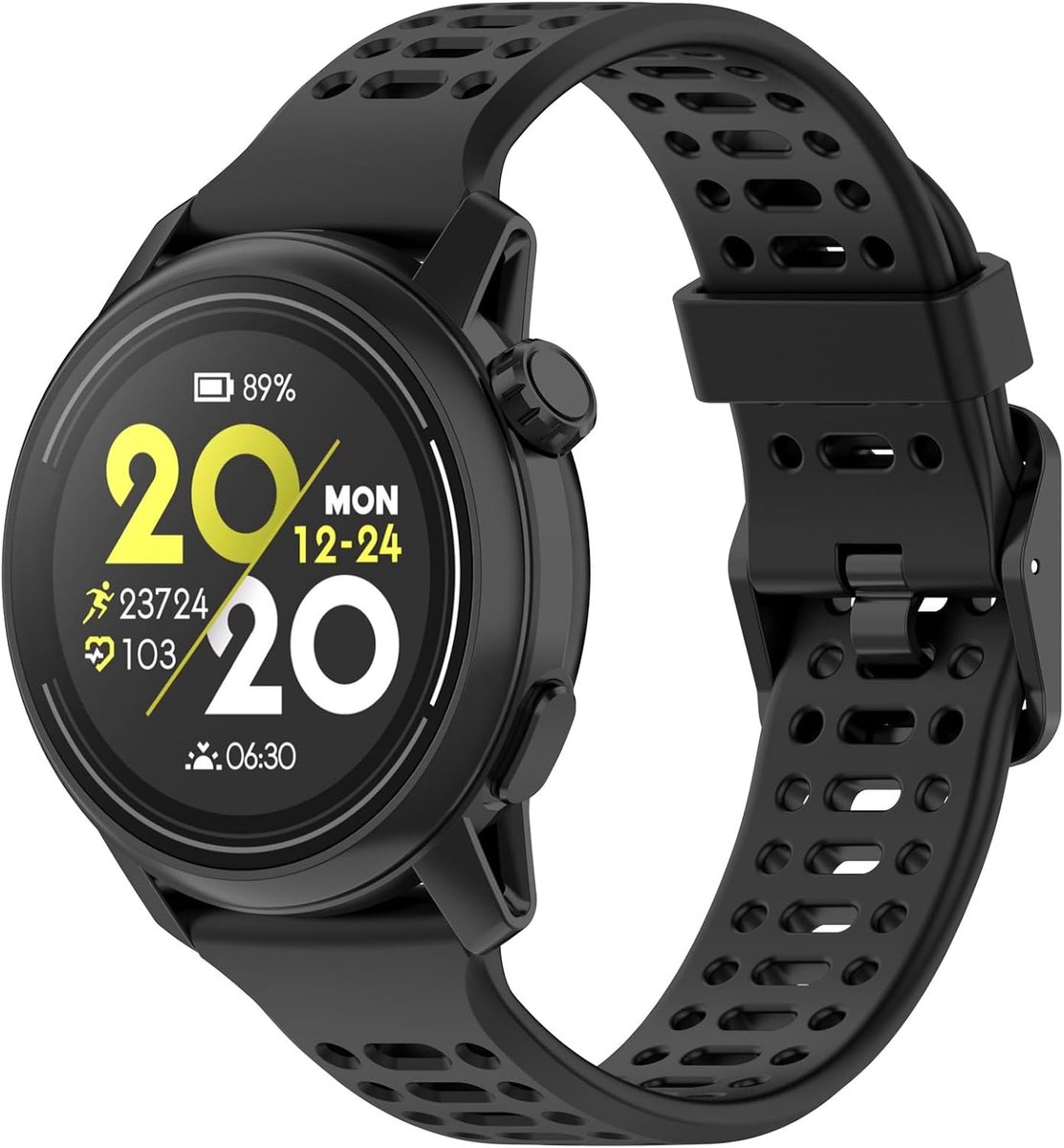 Disscool Replacement Adjustable Wristbands 20mm Compatible with COROS APEX 2/PACE 2/APEX 42mm Soft Silicone Wrist with - ShopVlot