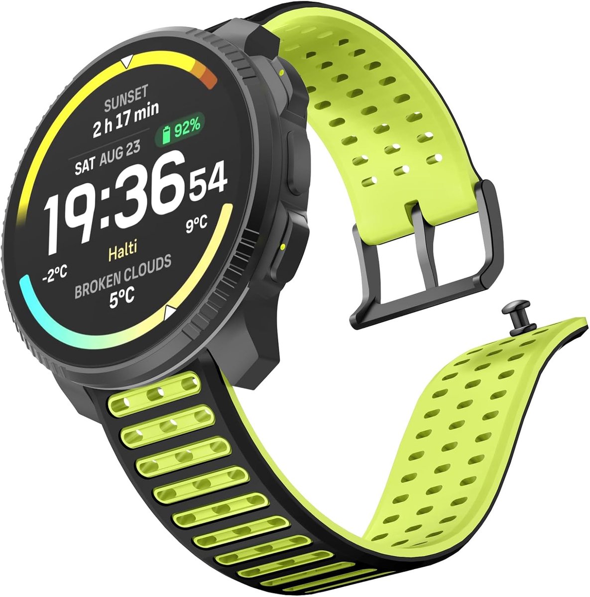Bracelet for Suunto Vertical 2/Vertical/Race 2/Run/Race S/Race/9 Peak Pro/9 Peak/5 Peak, 22mm Silicone Replacement - ShopVlot