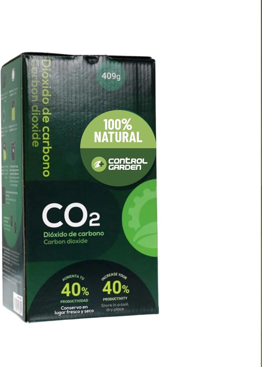 Box with CO2 bag for growing indoors - Bag of CO2 for Cultivers - Easy plant growth - 100% organic - ShopVlot