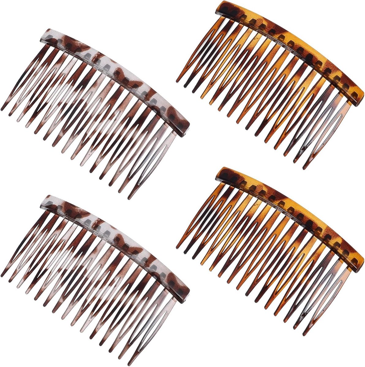 Vintage Franse haarcombs met 9 tanden voor sterke grip, ideaal voor chignon en updo accessoires