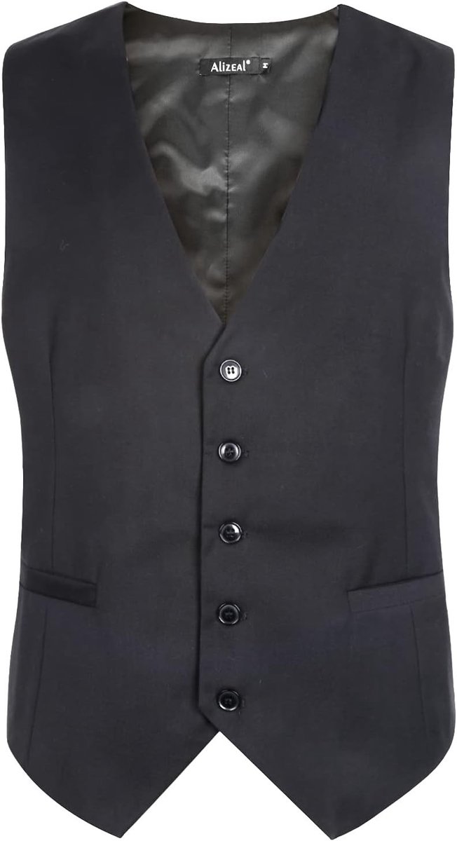 Stijlvol Zakelijk Vest voor Mannen - Regular Fit Tuxedo Vest voor Bruiloften en Feestjes