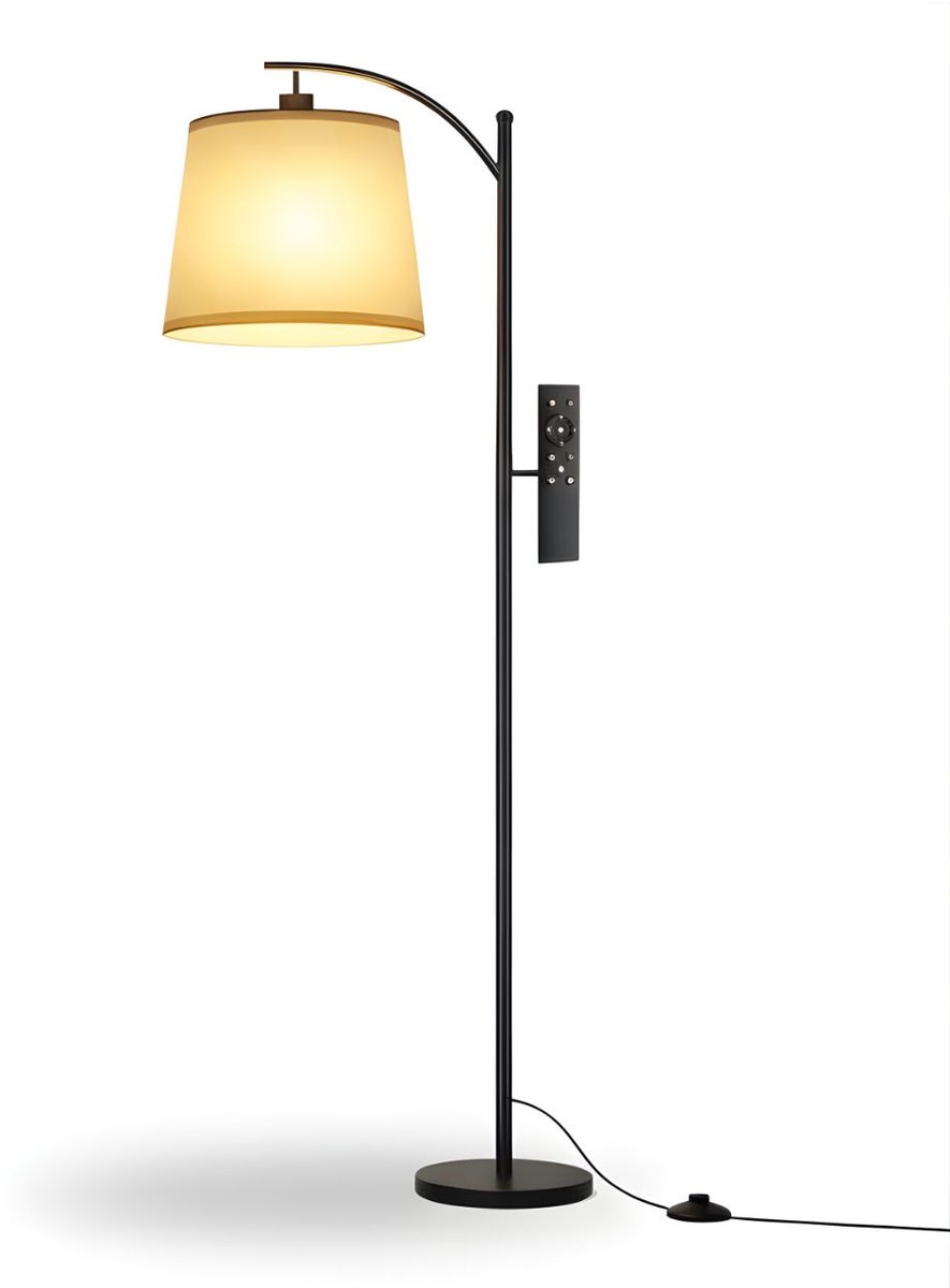 KIRA® Booglamp - Industriële Vloerlamp - Booglamp Staand - Beige - 40cm x 13cm x 31cm