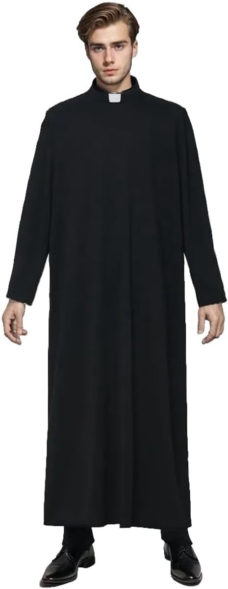 BPURB Unisex Clergy Priest Cassock Robe for Men Women Pulpit Anglican Vicar Preacher Parish Vestments Chasubles - ShopVlot