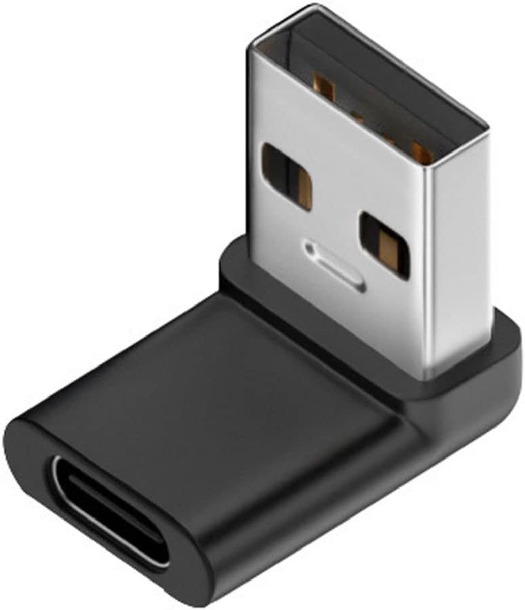 USB-C naar USB adapter - 90 graden omhoog - USB 3.0 naar 3.1 Type C - Ideaal voor dataoverdracht - ShopVlot