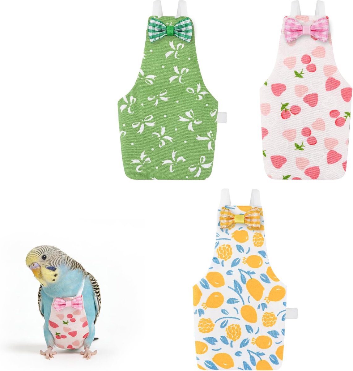 Vogel pamper Fly Suit - Set van 3 - Lichtgewicht en herbruikbaar - Voorkomt poeplekkage en prikken - ShopVlot