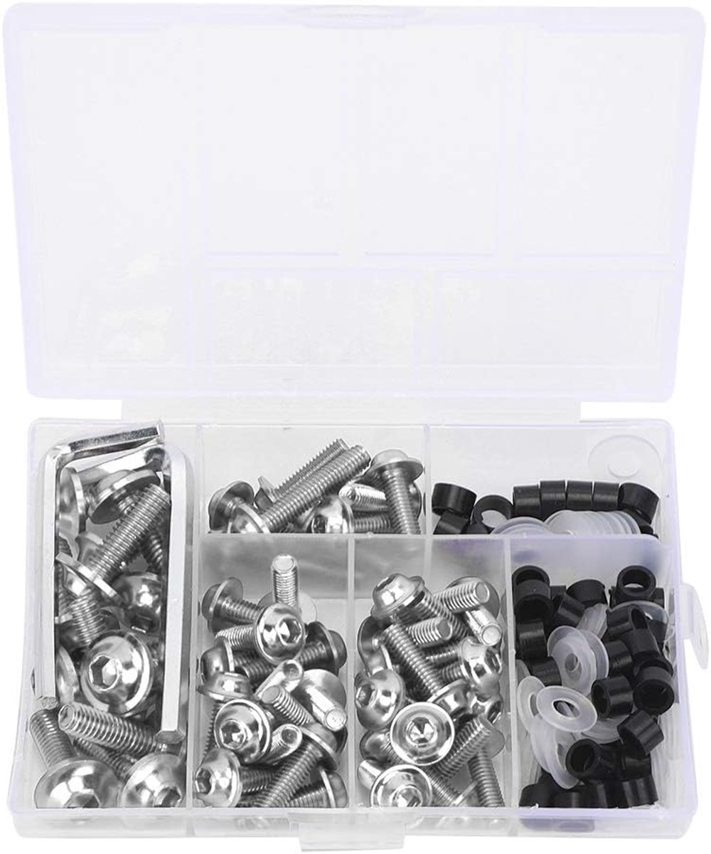 Motorfiets Bevestigingsset 158-delig - Aluminium - Stijlvolle vervanging - Voor een nieuwe look - ShopVlot