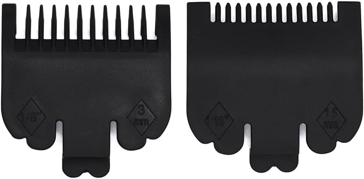 Tondeuse opzetstukken 1,5 mm en 3 mm - geschikt voor de meeste tondeuses - essentieel voor nauwkeurige kapsels - ShopVlot