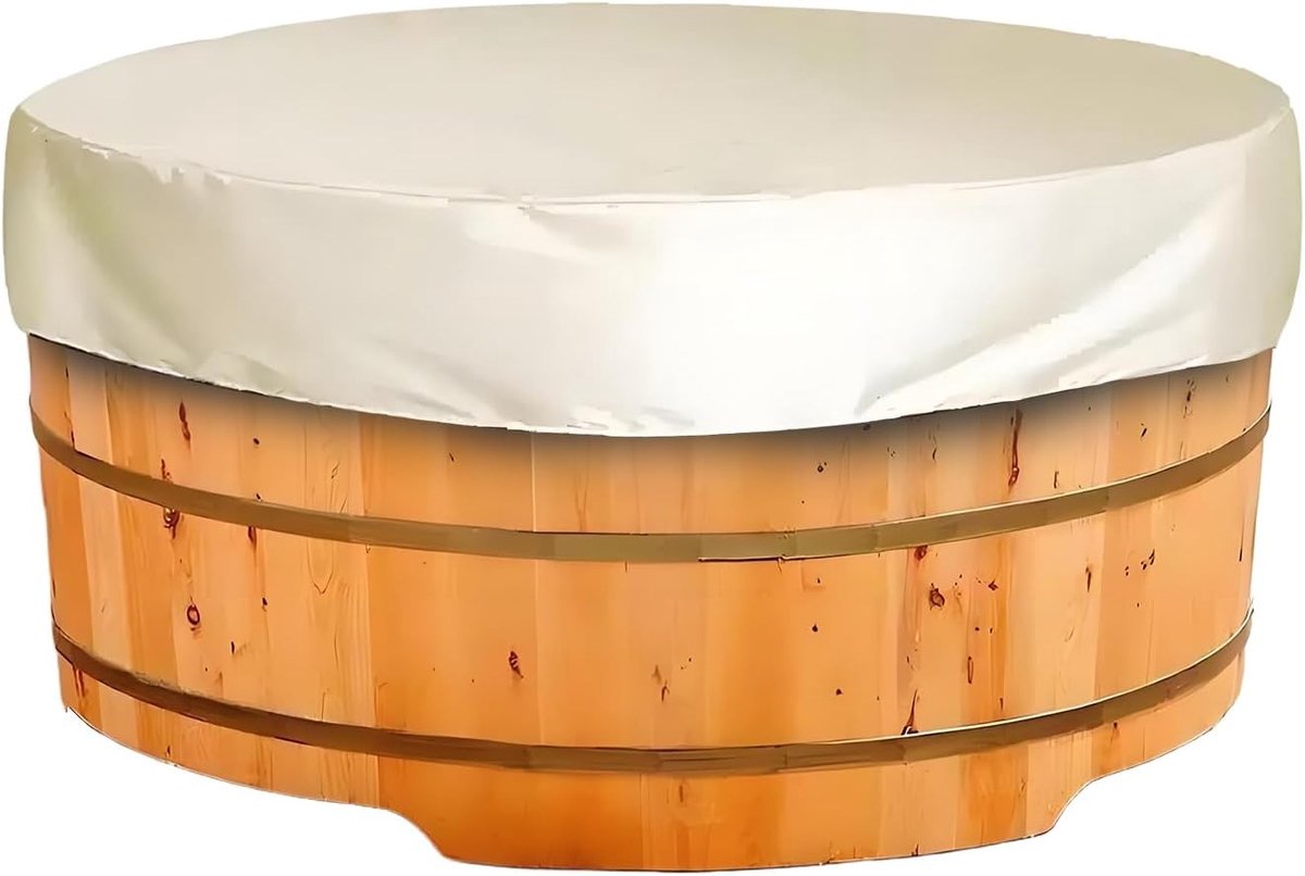 Ronde waterdichte hot tub afdekking voor buiten, UV-bescherming, windbescherming en isolatie (190 * 90cm)