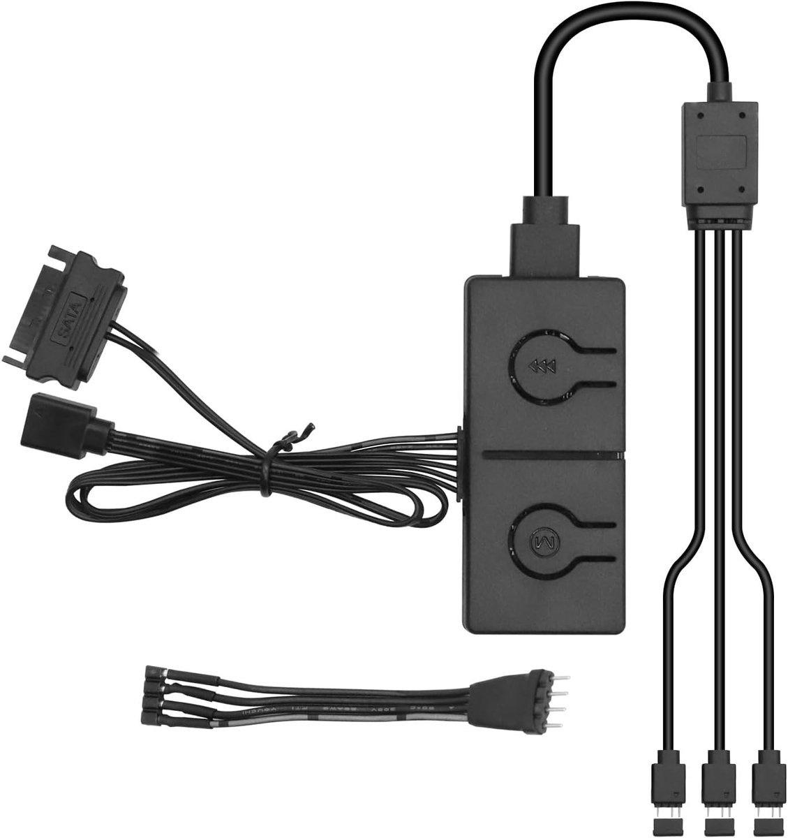 ARGB Converter 5V naar 12V RGB - Handmatige controller - Dubbele modus voor kleurverandering - ShopVlot