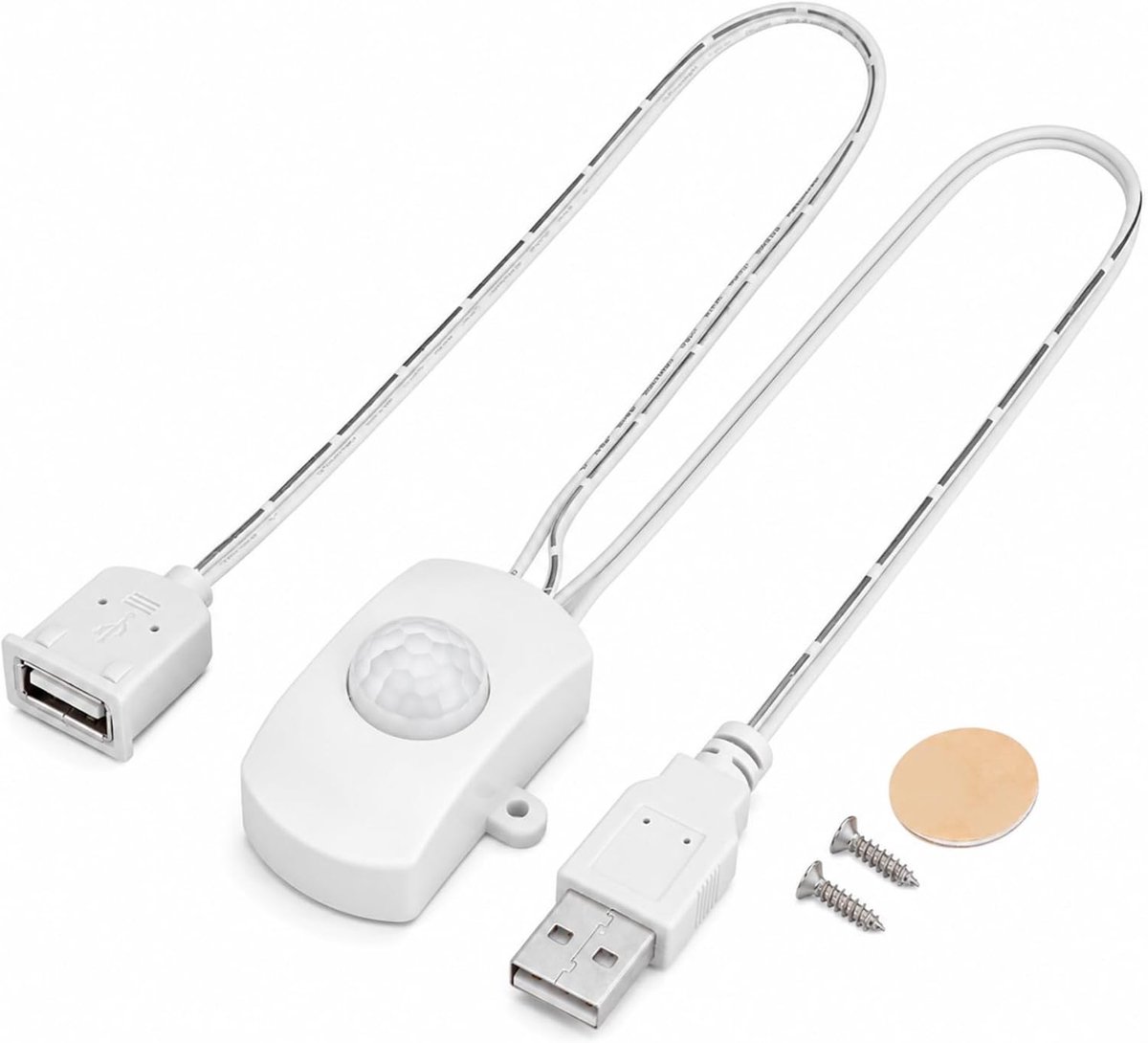 PIR USB Schakelaar 2A DC 5‑24V - IR Bewegingssensor - Automatische Switch - Ideaal voor LED Strips - ShopVlot