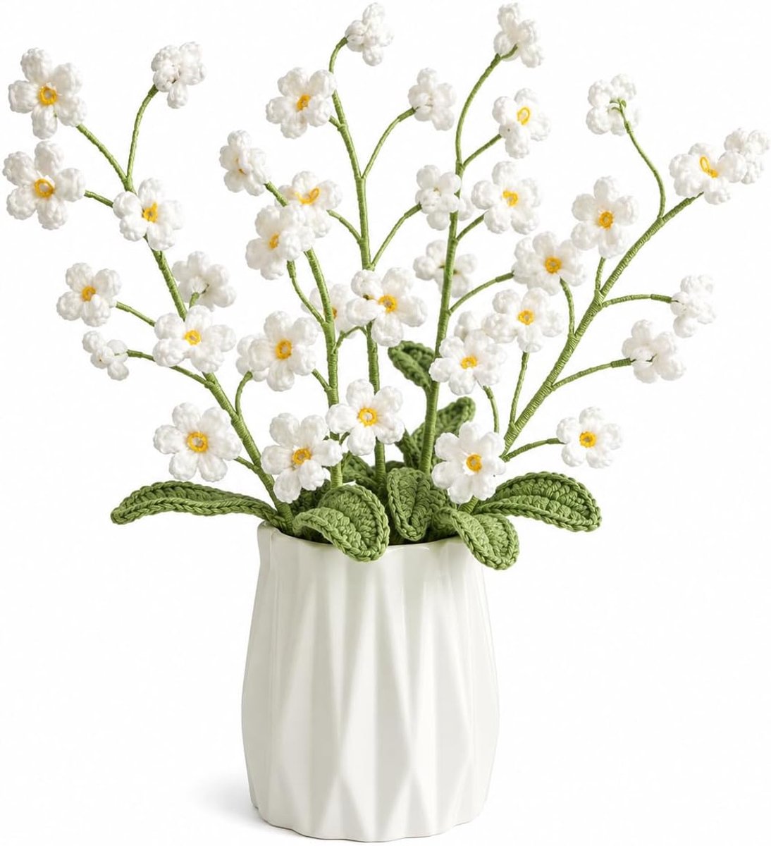 Gehaakte bloemen boeket - handgemaakt - zachte garen - perfect voor bruiloft of Moederdag - ShopVlot
