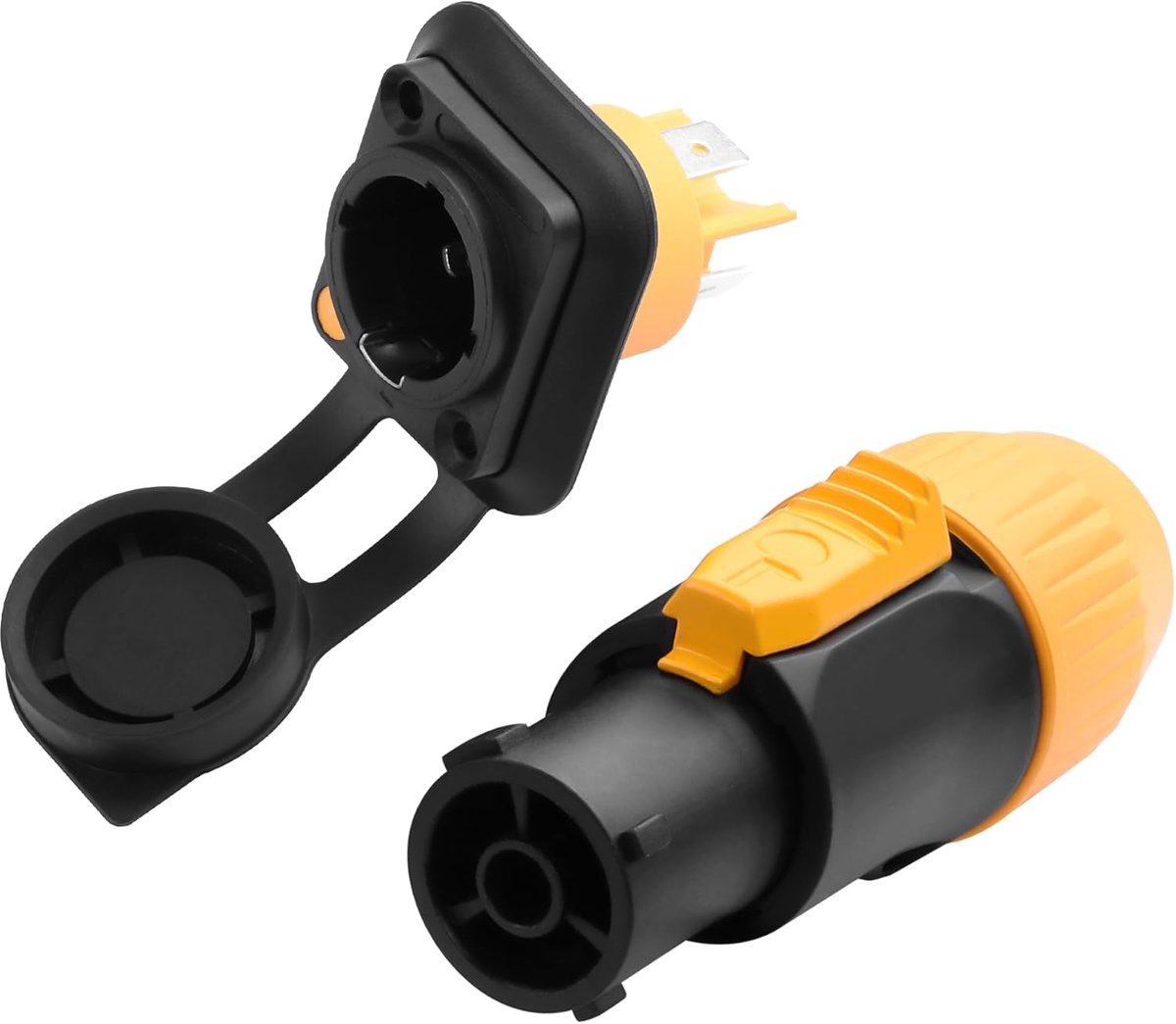 Powercon plug 3-polig - waterdichte aansluiting - voor LED displays en verlichting - ideaal voor buitengebruik - ShopVlot