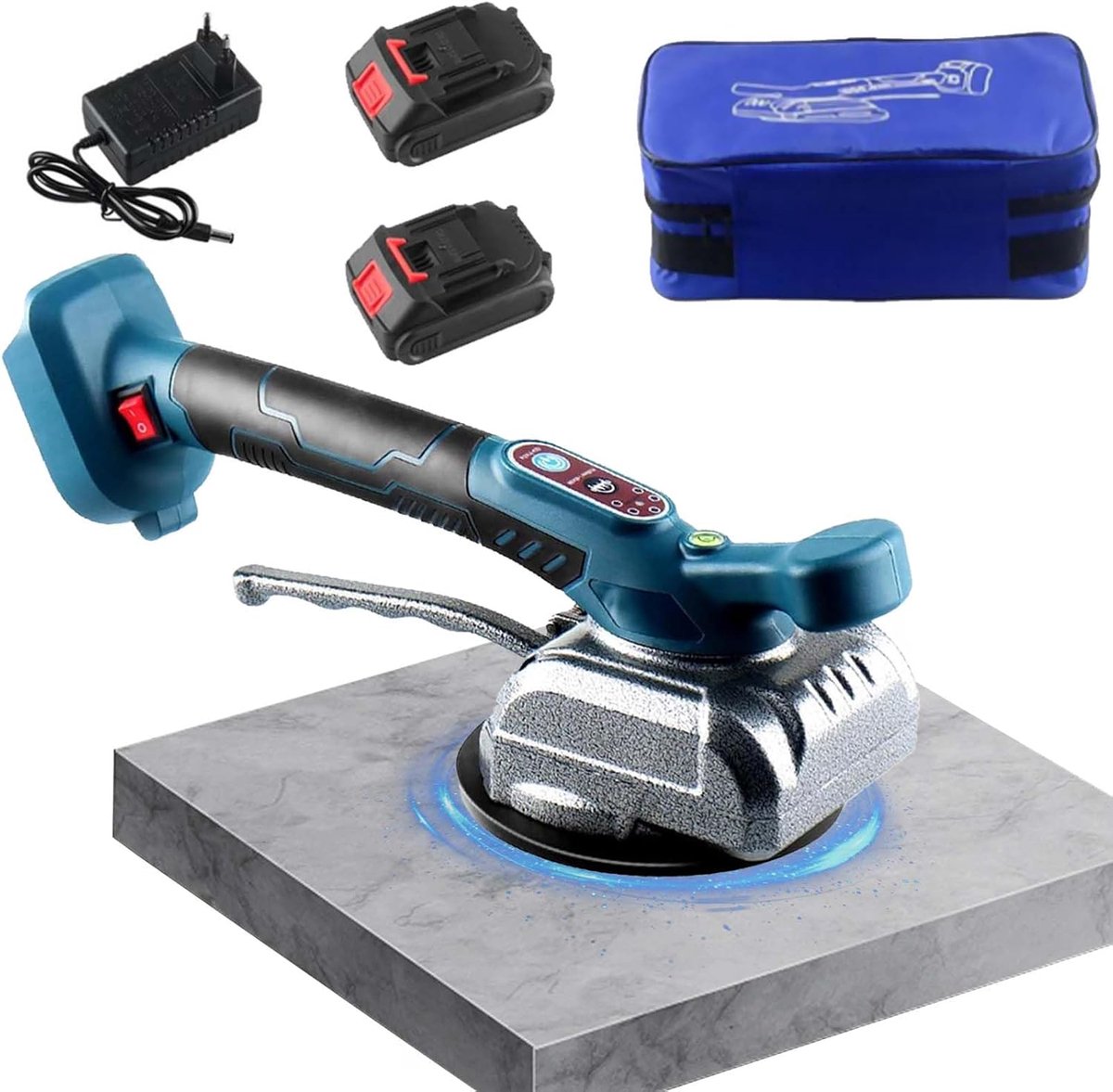 Tegelinstallatiemachine 130 mm - Elektrische tegellegmachine - 5 niveaus - Eenvoudig tegels leggen - ShopVlot