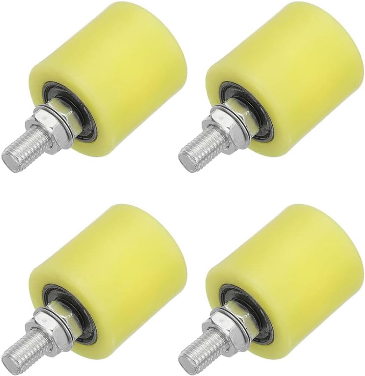Sliding Door Guide Wheels 50 x 50 mm - Nylon wielen - Staal lagers - Vermindert wrijving en geluid - m-winkel