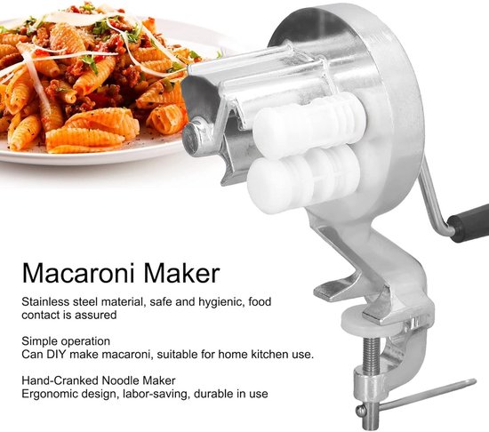 Handmatige Cavatelli Maker voor Verse Pasta, RVS Macaroni Maker, Draagbare Noodle Press Machine voor Thuisgebruik en Koken — afbeelding 3