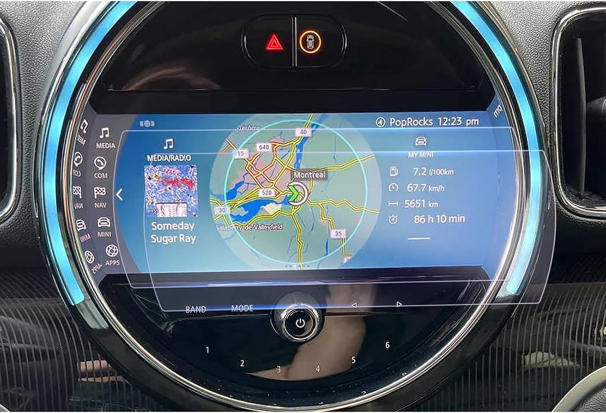 Navigatiebeschermfolie 8,8 inch - stootvast en anti-kras - geschikt voor Mini Cooper S modellen - 2 stuks - ShopVlot
