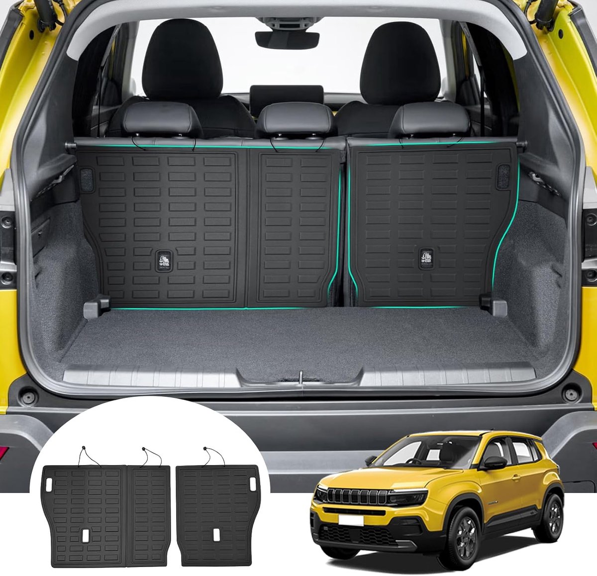 Trunk mat Jeep Avenger Hybrid EV 2023-2025 - TPE All-Weather - Bescherming achterbak - Makkelijk op te vouwen - ShopVlot
