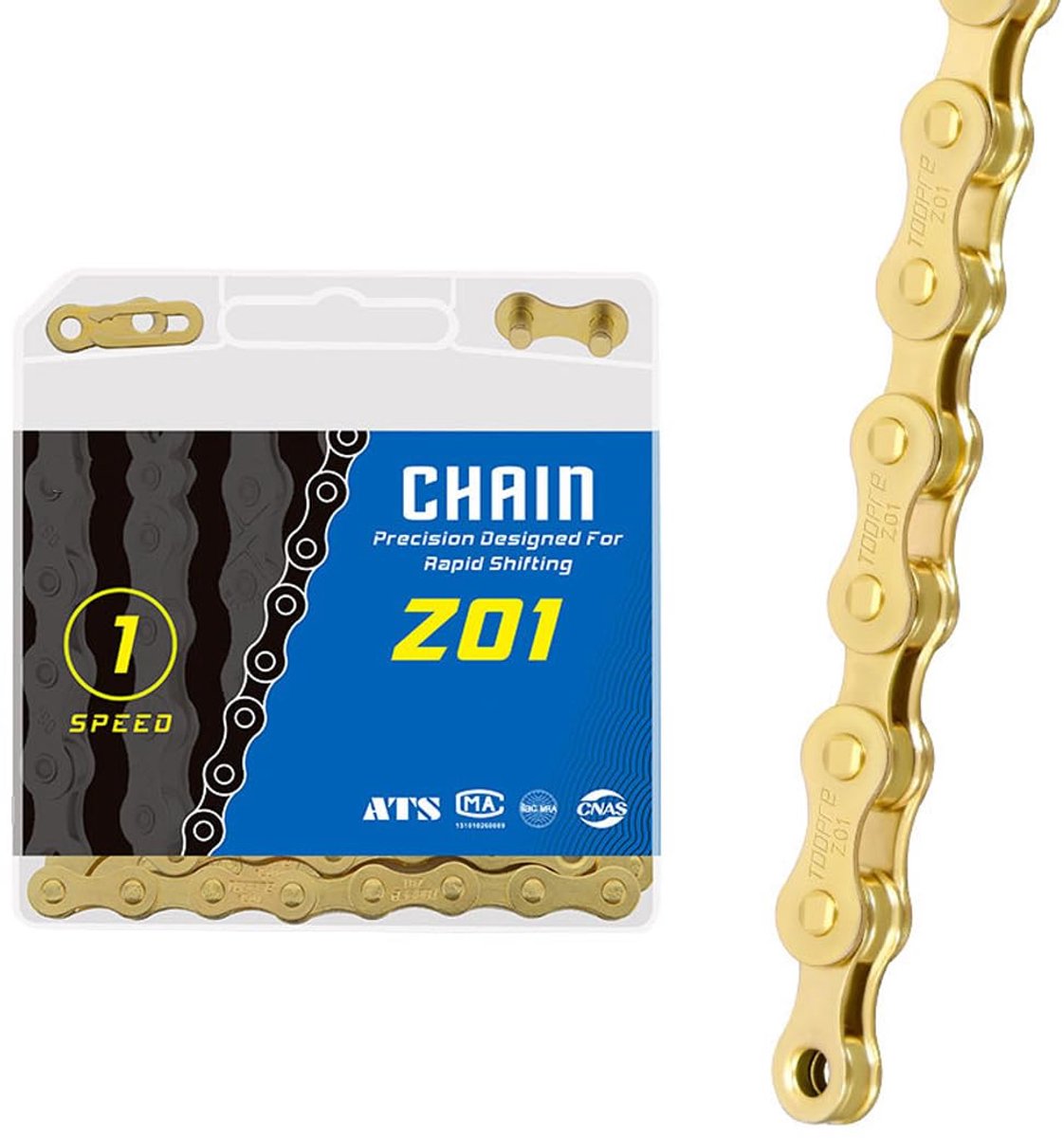 Fiets Ketting 1 Compartiment - 114 Schakels - RVS Fiets Ketting - Geschikt voor MTB en E-Bike - ShopVlot