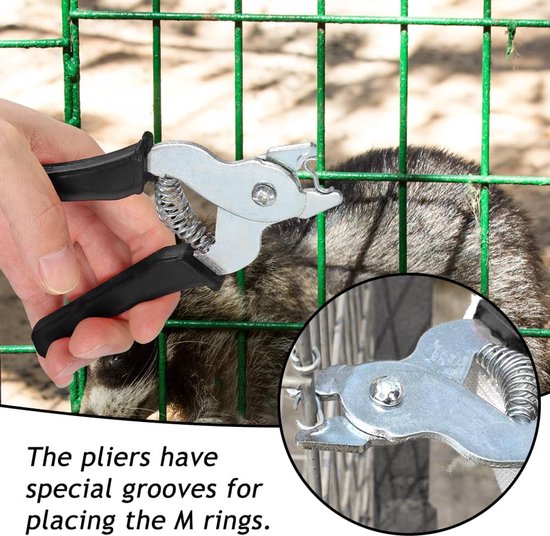 Sausage Clipper Pliers met 1200 Clips - Roestvrij staal - Ergonomisch ontwerp - Ideaal voor hondenkooien - ShopVlot — afbeelding 4
