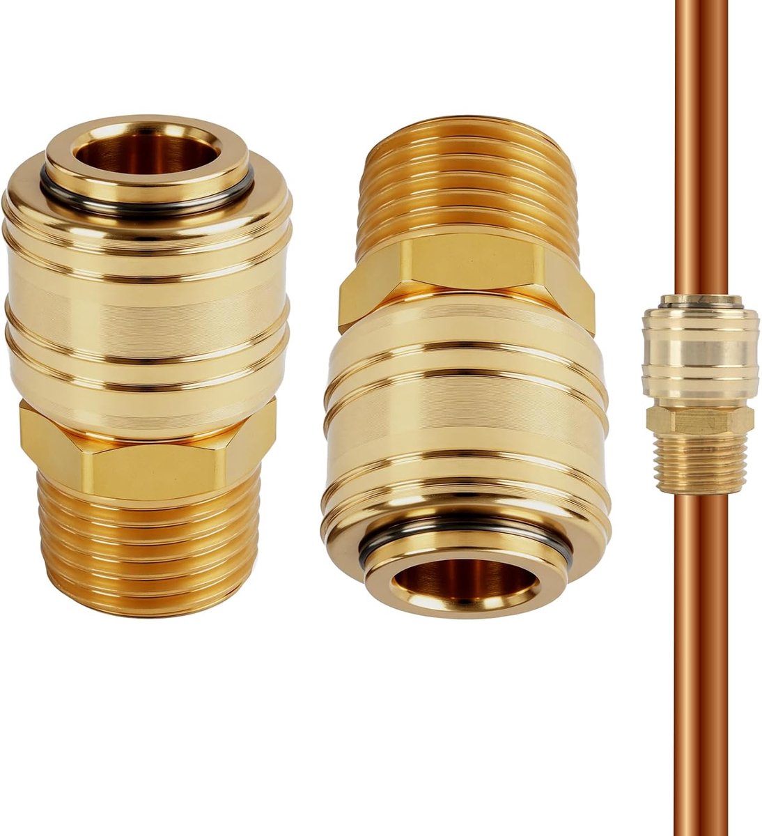 Quick couplings DN 7.2 - 1/2 inch mannelijke draad - robuuste verbindingen - eenvoudig te bedienen - ShopVlot
