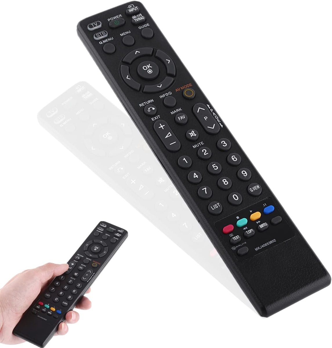 Afstandsbediening MKJ40653802 - Universele afstandsbediening - Geschikt voor smart digitale tv - ShopVlot