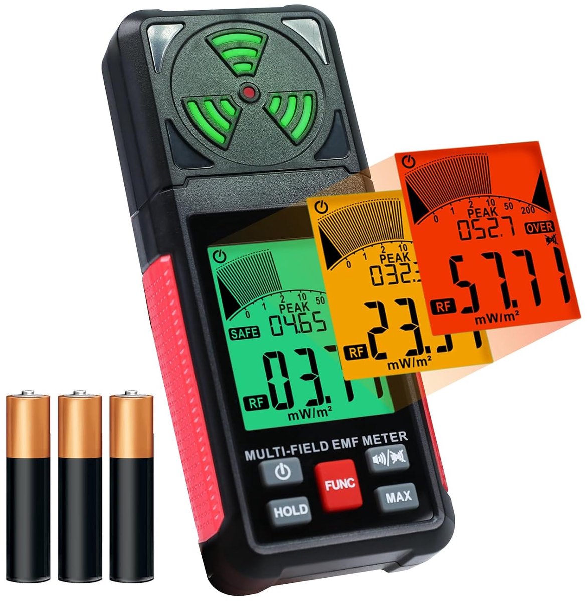 3-in-1 draagbare elektromagnetische stralingsdetector - digitaal LCD - handzaam voor thuis en kantoor - ShopVlot