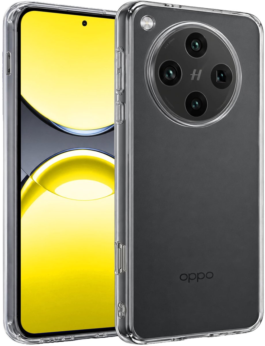 Hoesje - Geschikt voor OPPO Find X8 Pro - Sterk & Shockproof - Hoes Cover - Siliconen Case - Telefoonhoesjes - Transparant