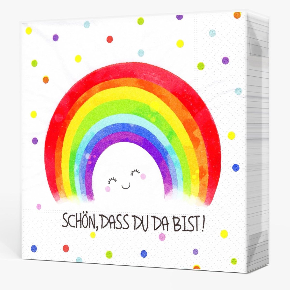 Servetten 20 Stuks Regenboog 33 x 33 cm - 3-laags - Kindvriendelijk ontwerp - Perfect voor verjaardagsfeestjes - ShopVlot
