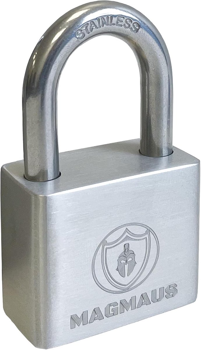Hangslot 40mm - RVS - Weerbestendig - Ideaal voor poorten en schuren - ShopVlot