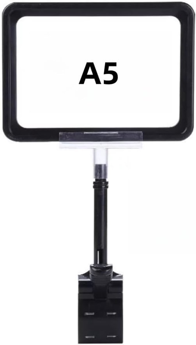 6 stuks Plastic Tekenhouder met Klem, Roterende clip met PET card protector pop-up roterende logo voor Retail Store - ShopVlot